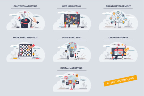 Digital Marketing Illustration Kit - Image 2
