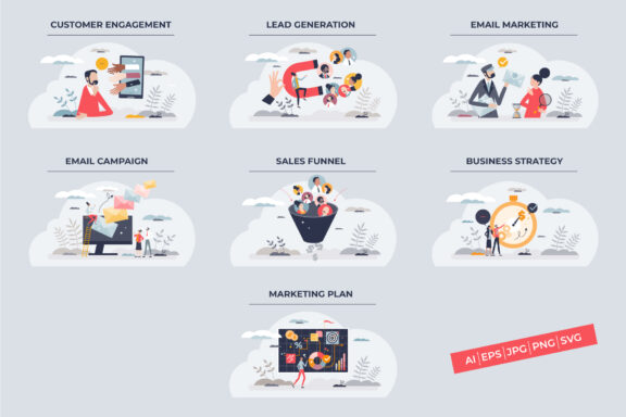 Digital Marketing Illustration Kit - Image 3