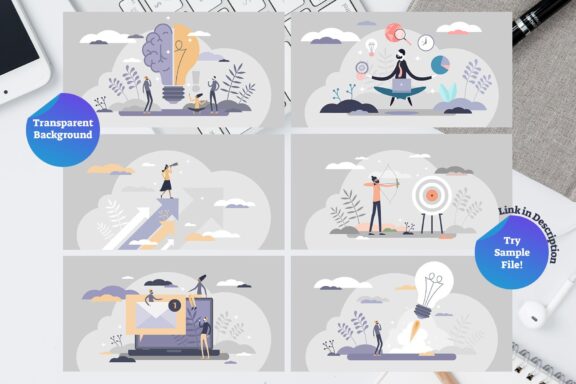 Canva-ready Startup Collection (12 Vector Illustrations) - Image 4