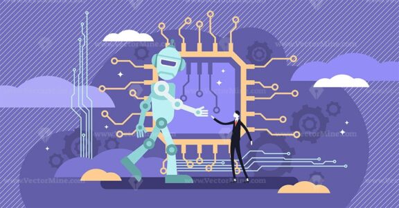 AI ethics vector illustration