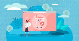 Abandoned card vector illustration