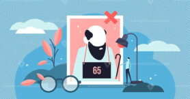 Ageism vector illustration