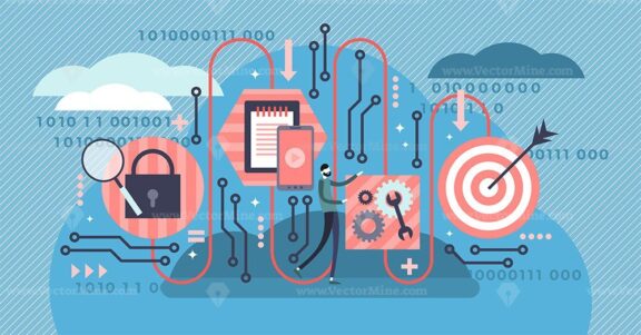 Algorithm vector illustration