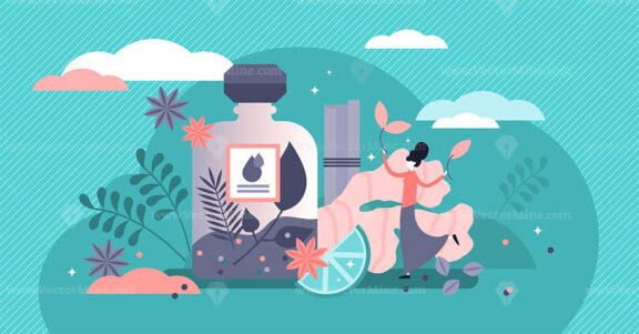 Alternative medicine vector illustration