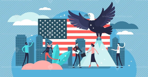 America vector illustration