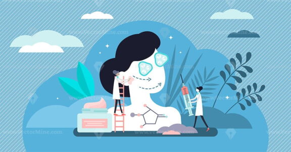 Antiaging vector illustration
