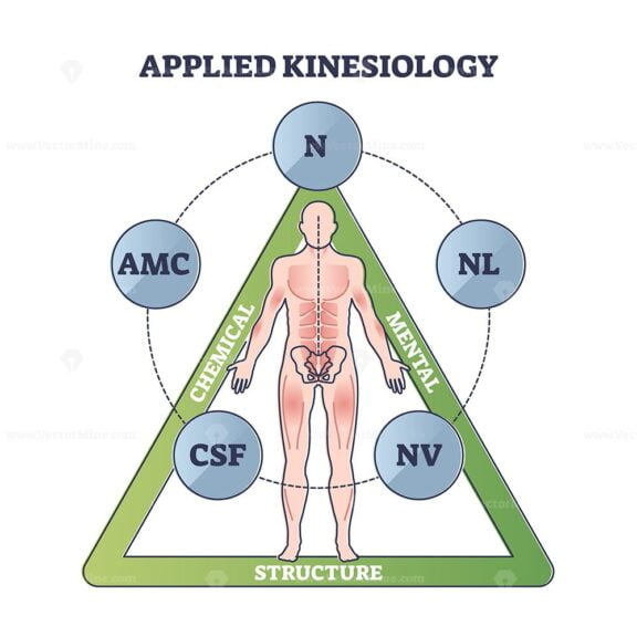 Applied kinesiology as technique for diagnose and treatment outline diagram