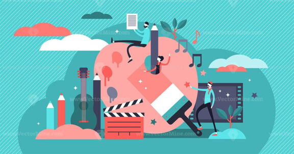 Arts vector illustration