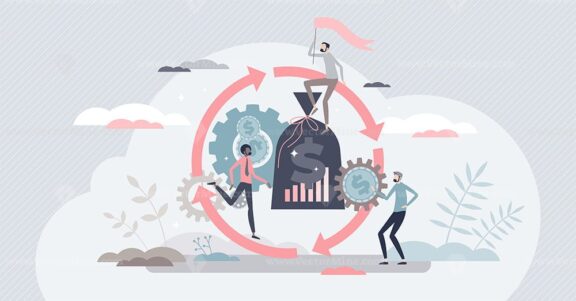 Asset management as operating and maintaining finances tiny person concept