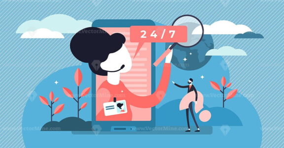 Assistant vector illustration