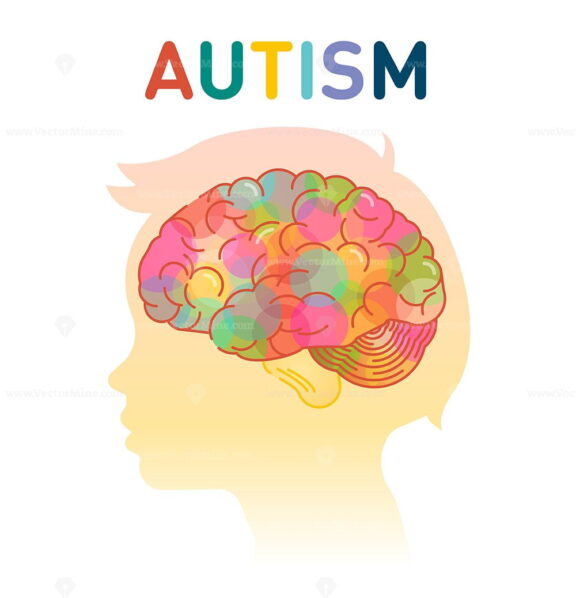 Autism concept vector illustration