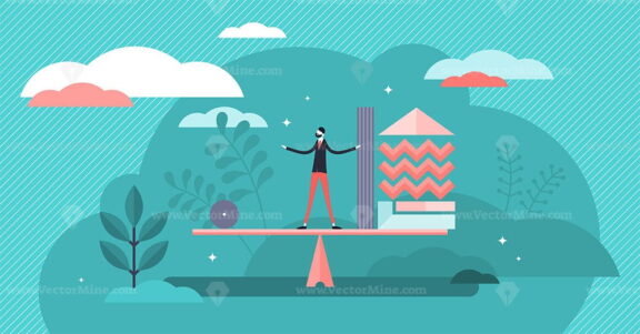 Balance vector illustration