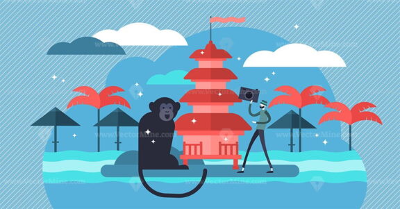 Bali vector illustration
