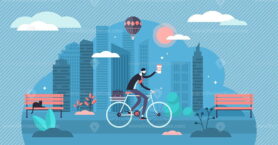 Bike ride vector illustration