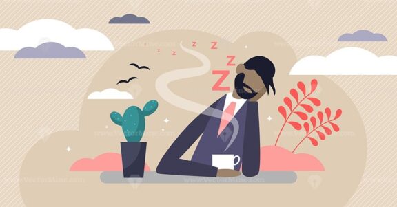 Bored vector illustration