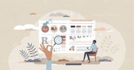 Brand guidelines and branding standard strategy creation tiny person concept