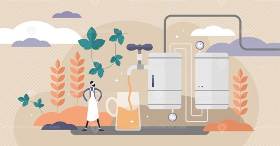 Brewery vector illustration