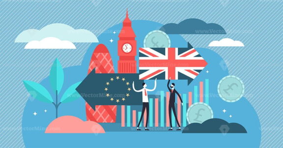 Brexit vector illustration