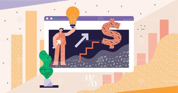 FREE Business ideas modern abstract concept vector illustration