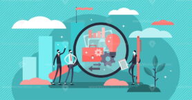 Business transparency vector illustration