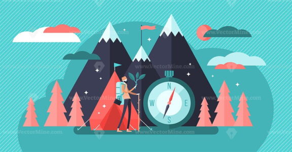 Camping vector illustration