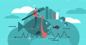 Cannibalization strategy vector illustration