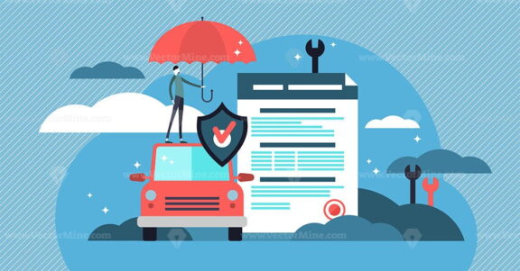 Car insurance vector illustration