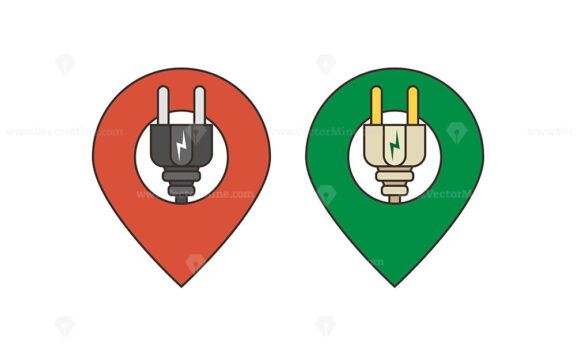 FREE Free EV charging station pin icons