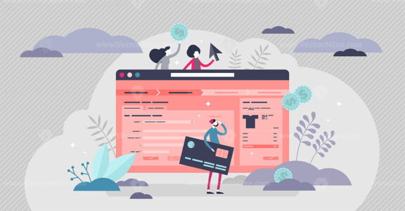 Check out page vector illustration