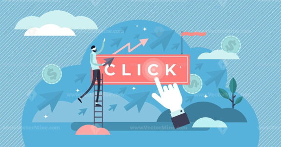 Clicks vector illustration