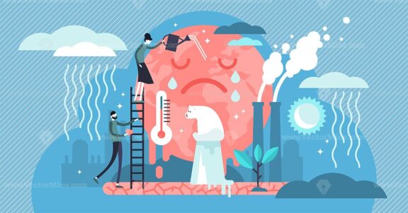 Climate change vector illustration