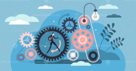 Consistent work vector illustration
