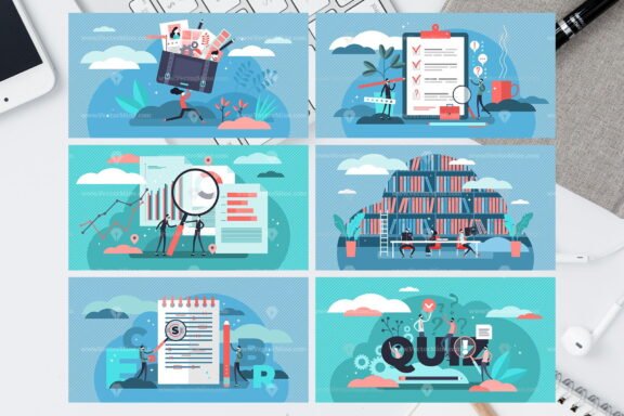30 Online Education Vector Illustrations Bundle - Image 7