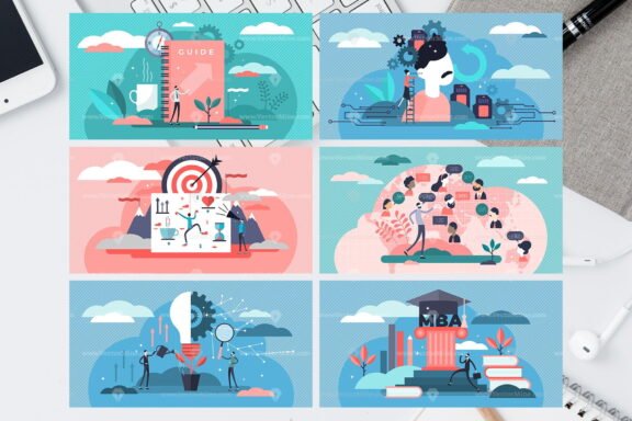 30 Online Education Vector Illustrations Bundle - Image 9
