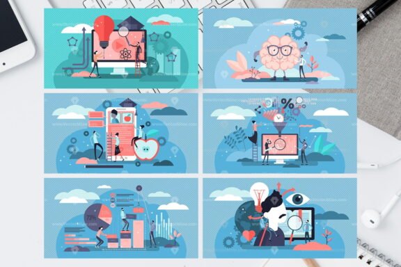 30 Online Education Vector Illustrations Bundle - Image 10