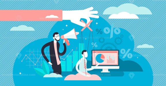 Control freak vector illustration