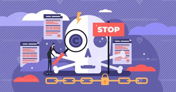 Copyright vector illustration