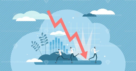Crashing graphic vector illustration