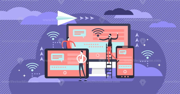 Cross platform vector illustration