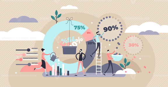 FREE Data processing vector illustration