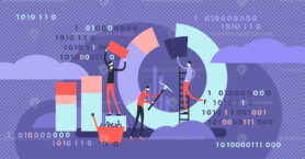 Data mining vector illustration
