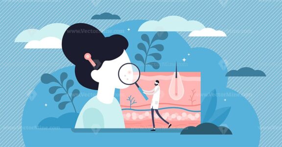 Dermatologist vector illustration