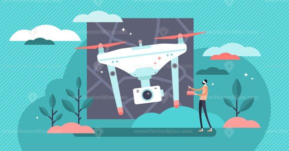 Drones vector illustration