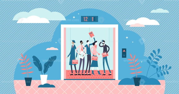 Elevator vector illustration