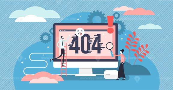 Error 404 vector illustration