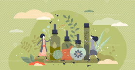 Essential oils vector illustration
