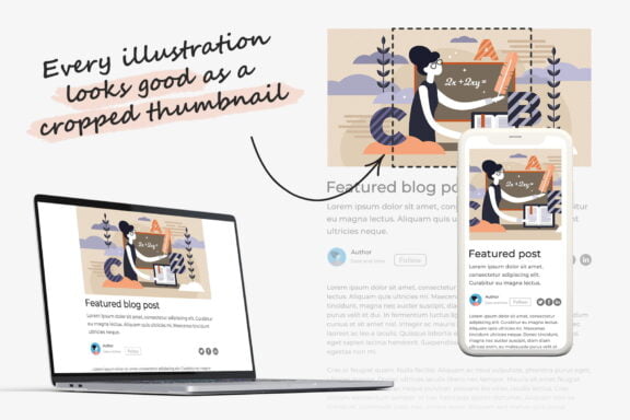 6 School Teacher Vector Illustrations Bundle - Image 3