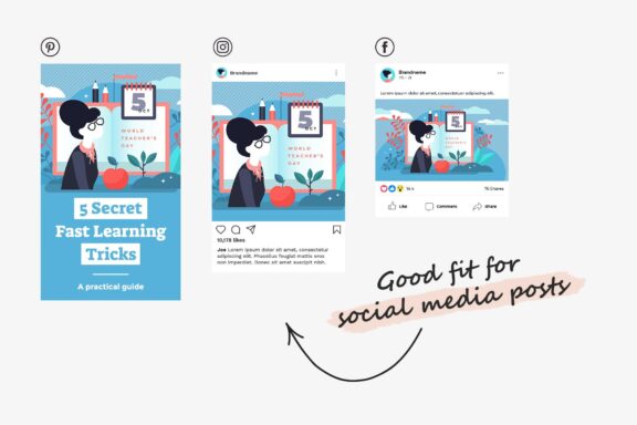 6 School Teacher Vector Illustrations Bundle - Image 5