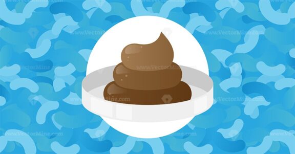 Fecal microbiota transplant (FMT) or stool transplant procedure concept vector illustration