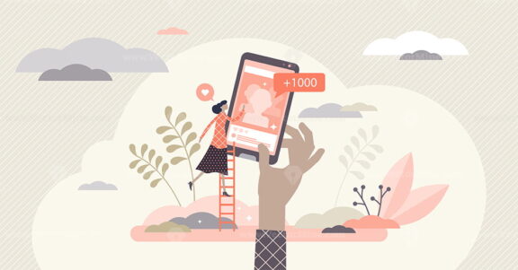 Followers vector illustration